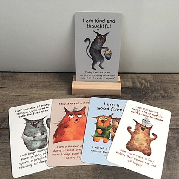 CatAffirmationCards_cuteroomdecor_morningaffirmations_wednesdaymotivation_positivegoodmorningquotes blessings